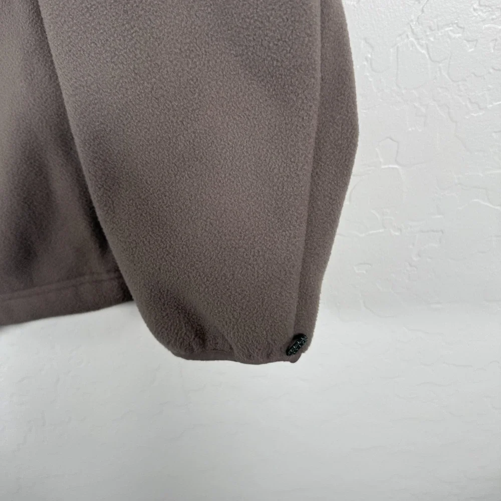 LL Bean Jacket Mens Large Tall LT Gray Fleece‎ Full Zip Outdoor Hiking Camping